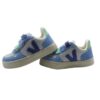 Sneaker in pelle con triplo strappo