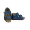 Sandalo primo passo in pelle con velcro e fibbia