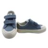 Sneaker con riporti a contrasto e doppio velcro