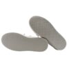 Sneaker in pelle con lacci, zip e applicazione fiocco strass