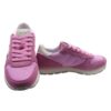 Sneaker ginnica in pelle con lacci