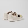 Scarpa due occhi in pelle con fiocchetti e velcro