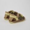 Sandalo in pelle con doppio velcro