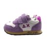 Sneaker ginnica in pelle con doppio velcro