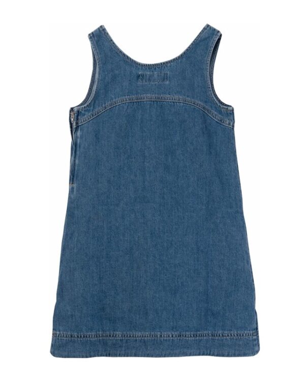 Vestito smanicato in denim