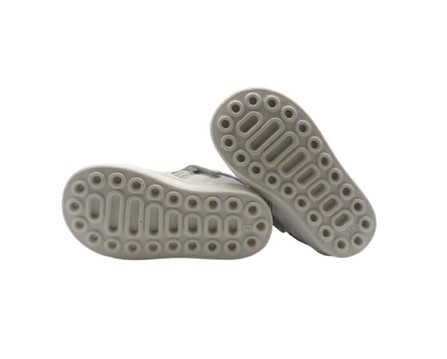 Sneaker primo passo in pelle con lacci e zip