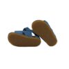 Sandalo primo passo in pelle con velcro e fibbia