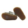 Sandalo primo passo in pelle con velcro e fibbia
