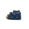 Sandalo primo passo in pelle con velcro e fibbia
