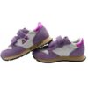 Sneaker ginnica in pelle con doppio velcro