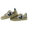 Sneaker in pelle e camoscio con lacci