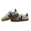 Sneaker in tela e camoscio con lacci elastici