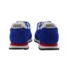 Sneaker ginnica in pelle con riporti a contrasto con velcro