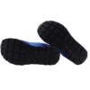 Sneaker ginnica in pelle con riporti a contrasto con velcro