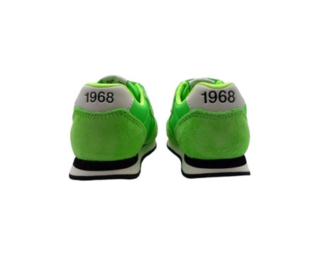 Sneaker ginnica in pelle con doppio velcro