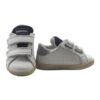 Sneaker primo passo in pelle con doppio velcro