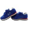 Sneaker ginnica in pelle con doppio velcro