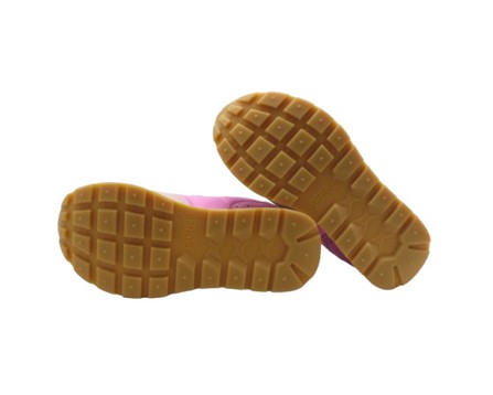 Sneaker ginnica in pelle con riporti a contrasto con velcro