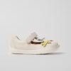 Scarpa due occhi in pelle con fiocchetti e velcro