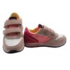 Sneaker ginnica in pelle con doppio velcro