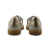 Sneaker in pelle e camoscio con lacci e zip