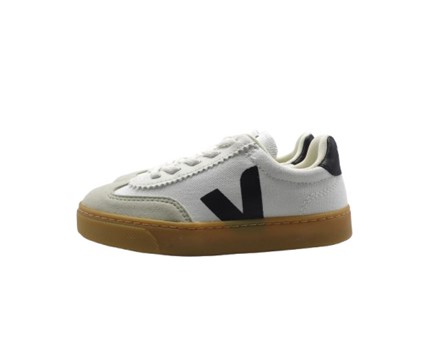Sneaker in tela e camoscio con lacci elastici
