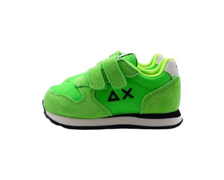 Sneaker ginnica in pelle con doppio velcro
