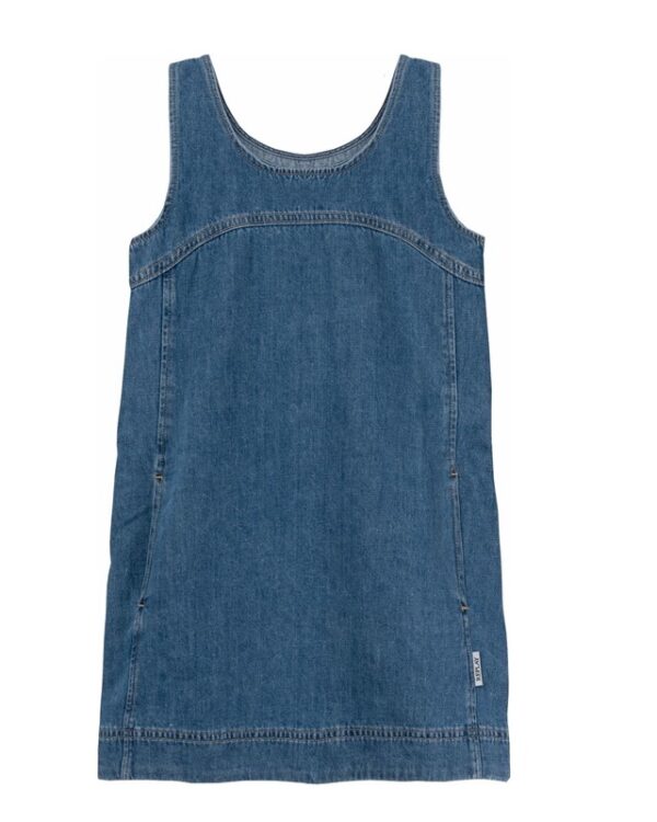 Vestito smanicato in denim