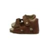 Sandalo primo passo in pelle con velcro e fibbia