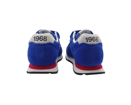 Sneaker ginnica in pelle con doppio velcro