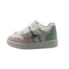 Sneaker in ecopelle con doppio velcro