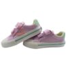 Sneaker con riporti a contrasto e doppio velcro