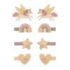 Pacchetto 8 fermagli unicorno