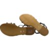 Sandalo con strass tubolare e fibbia