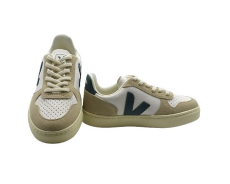 Sneaker in pelle e camoscio con lacci