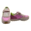 Sneaker ginnica in pelle con riporti a contrasto con velcro