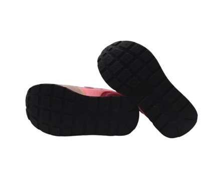 Sneaker ginnica in pelle con doppio velcro