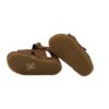 Sandalo primo passo in pelle con velcro e fibbia
