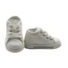 Sneaker primo passo in tela con lacci