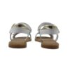 Sandalo in pelle con velcro e fibbia decorativa