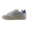Sneaker ginnica in pelle  con velcro e lacci