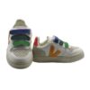 Sneaker in pelle con triplo strappo
