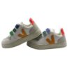 Sneaker in pelle con triplo strappo
