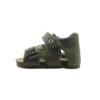 Sandalo primo passo in pelle con velcro e fibbia