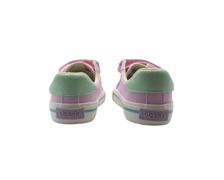 Sneaker con riporti a contrasto e doppio velcro