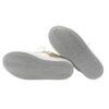 Sneaker bassa in pelle laminata con lacci
