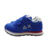 Sneaker ginnica in pelle con doppio velcro