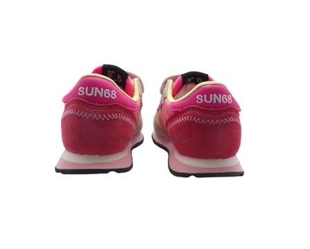 Sneaker ginnica in pelle con doppio velcro