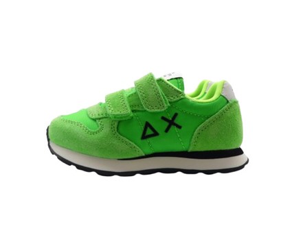 Sneaker ginnica in pelle con doppio velcro