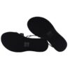Sandalo alla schiva in pelle con borchie e zip